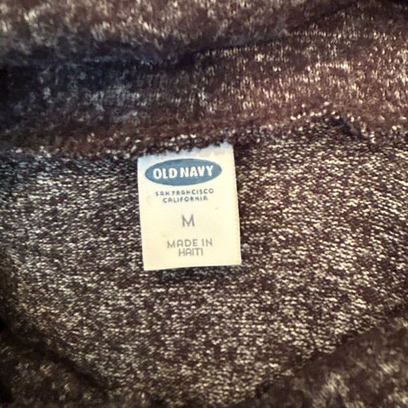 OLD NAVY Sweater Tunic Turtleneck Heather Gray Soft Stretch Medium - Picture 3 of 5